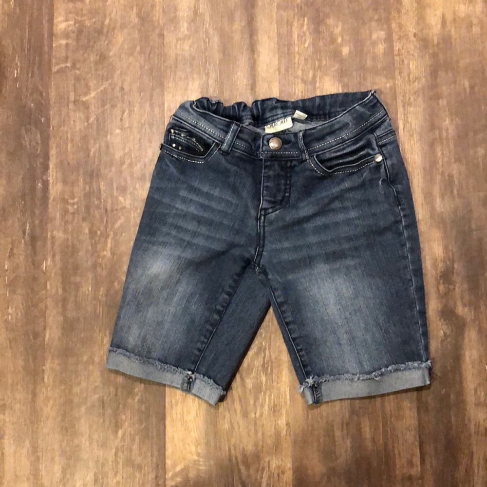 Medium length children’s blue shorts from Cherokee